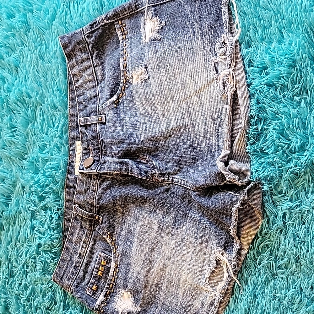 Bobstore Brazilian Denim Shorts with Rivets Size US8
